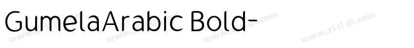 GumelaArabic Bold字体转换